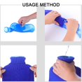 thumbnail image 4 of Termo de alta calidad con tapa, botella de agua caliente transparente con funda tejida, 4 of 5