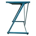 thumbnail image 2 of Urban Shop Z-Shaped Student Desk, Blue, 2 of 6