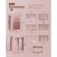 thumbnail image 4 of 360 °   Rotating Jewelry Box with 7 Drawers, Spacious Vertical Jewelry Organizer with Glass Window, Jewelry Storage Case, Dustproof & Moisture-resistant Design, 4 of 8