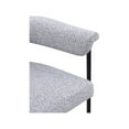 thumbnail image 4 of Meridian Furniture Malin Grey Boucle Fabric Dining Chair (Set of 2), 4 of 8