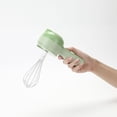 thumbnail image 5 of Juego de cortador de verduras eléctrico de mano 5 en 1 - Picadora de ajo eléctrica Molinillo de alimentos inalámbrico Picadora de verduras Picadora de chile Picadora de cebolla, 5 of 5