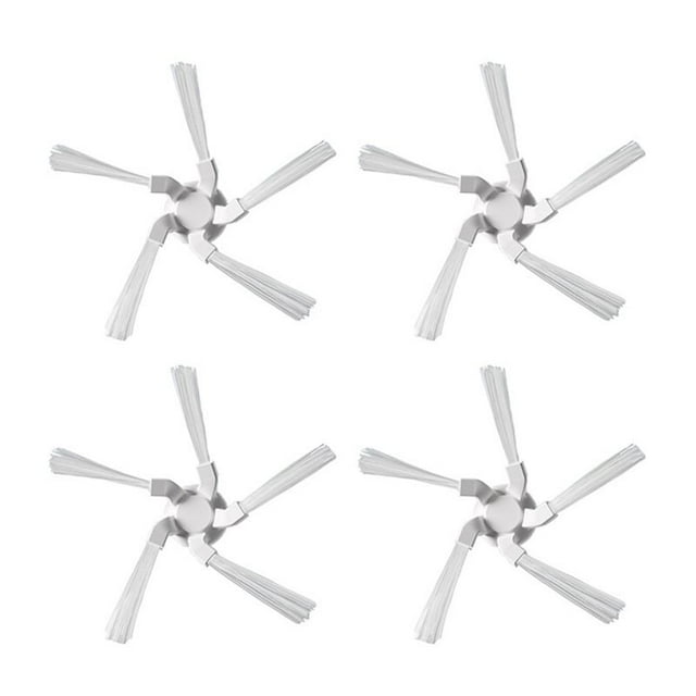 4 Piezas Cepillo Lateral para W10 STYTJ06ZHM Aspiradora Cepillo de Rebabas de 5 Esquinas Piezas