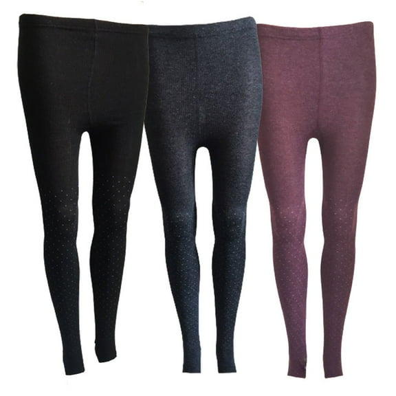 Lian LifeStyle Ultra Comfy Spandex Leggings for Women 3 Pair's Teen & Juniors leggings Workout Tights, Yoga Pants, Running Leggings, Color Black,DarkGrey,Wine