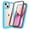 Blue, variant on ELEHOLD Clear Case for iPhone 15 Plus, Built in Screen Protector Protective Front Case Rugged Clear Back Shell Shockproof Scratch-Resistant Non-Yellowing Case for iPhone 15 Plus 6.7", Purple