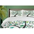 thumbnail image 4 of Ambesonne Tree Duvet Cover Sets, Abstract Minimalist Nature, 2-King, Green Grey, 4 of 7