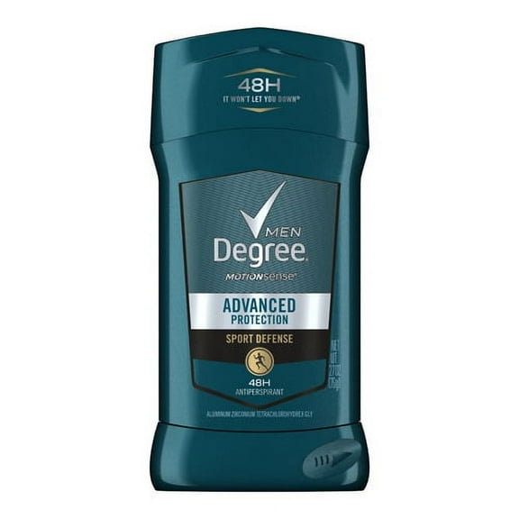 Degree Male Motion Sense Advanced Protection Antiperspirant and Deodorant, Sport Defense, 2.7 oz, 2 Pack