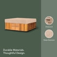 thumbnail image 4 of Covermates Square Outdoor Hot Tub Cover - 92"x92", Water-Resistant, Rip-Resistant Polyester, 4 of 5