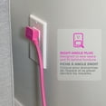thumbnail image 3 of Globe Electric 9-ft Neon Pink Fabric Extension Cord, 3 of 6