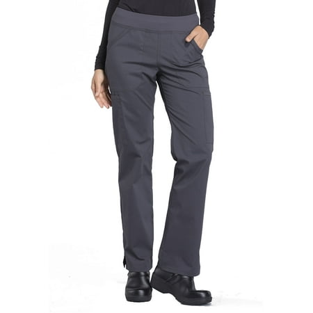 

Cherokee Workwear Professionals Women s Scrubs Pant Mid Rise Straight Leg Pull-On Cargo WW170