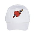 thumbnail image 1 of Gravity Threads Heart Stab Cotton Twill Cap - White, 1 of 2