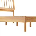thumbnail image 2 of Walker Edison Mid-Century Solid Wood King Size Bed with Slat Back in Natural, 2 of 7