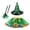 Green_001, variant on Fgnfyis Halloween for Girls Mesh Tutu Witch Hat Prop Stick 3pcs Cosplay Performance Set Orange_002 S