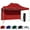 Red, variant on Red 10x15 Instant Canopy Tent and Side Wall - Commercial Grade Steel Frame with Water-Resistant Canopy Top and Sidewall - Bonus Canopy Bag and Stake Kit Included