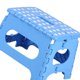 thumbnail image 2 of Naiovety Taburete de plástico, silla plegable de punto portátil para adultos, taburete plegable de punto portátil alto, baño, hogar, niños, Almacenamiento y organización del hogar azul zafiro, 2 of 6