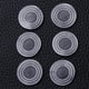 thumbnail image 2 of 18 protectores de muebles redondos de vidrio para mesa, de plástico transparente, de goma, antideslizantes, para pared y suelo de madera (talla S), 2 of 6