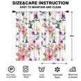 thumbnail image 2 of Blackout Kids Curtains,Pioneer Flower Floral Print Pattern Childrens Insulated Curtains Set Of 2,Bedroom Essentials,Toddler Room Decor 42"x84", 2 of 5
