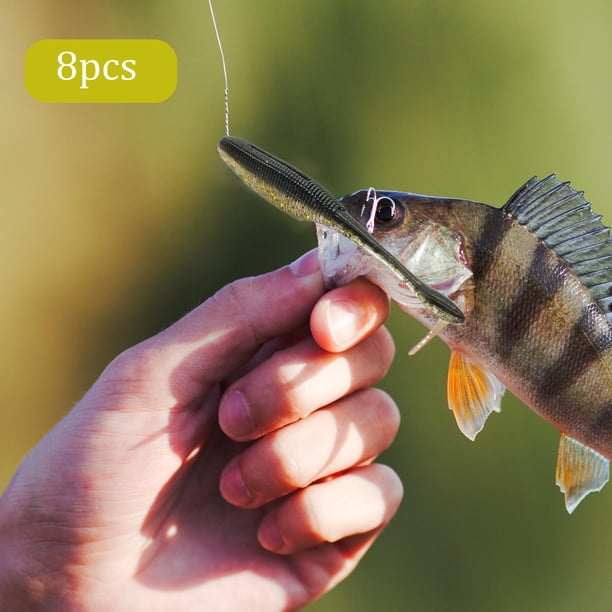 Señuelos de pesca de 8 Uds., s de pesca, s oscilantes para agua salada, trucha de agua dulce, tipo , salmón, regalo para amantes de la pesca