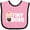 Pink and Black, variant on Inktastic Tiny Boss with Baby in Suit Girls Baby Bib