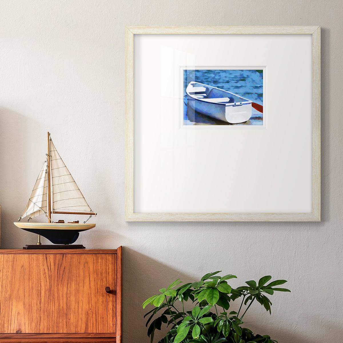 Colorful Rowboat IIPremium Framed Print