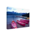 thumbnail image 2 of Trademark Fine Art 'Four Pink Boats Canadian Rockies' Canvas Art by Monte Nagler, 2 of 3
