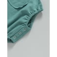 thumbnail image 7 of Arvbitana Infant Baby Boys Girls Sweatshirt Rompers Long Sleeve Solid Color Jumpsuit with Pockets Newborn Casual Clothes 3M 6M 9M 12M 18M, 7 of 7