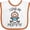 White and Orange, variant on Inktastic I Love My Mommy Baby Boy Boys Baby Bib