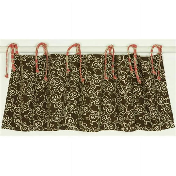 N. Selby RDVN Raspberry Dot Straight Valance