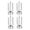 thumbnail image 5 of 4Pcs Table Feet M10 Alloy Metal Furniture Legs for Beds Coffee Tables Couch Argent 10cm, 5 of 7
