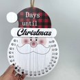 thumbnail image 2 of Countdown Calendar Pendant Snowman Shaped Christmas Santa Hanging Wooden Advent, 2 of 5