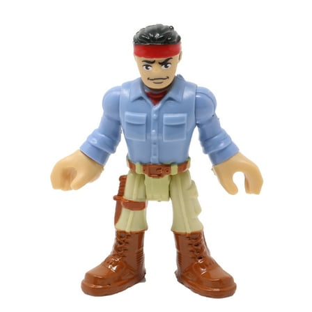 Replacement Part for Fisher-Price Imaginext Inspired by Jurassic World Research Lab Playset GBR65 - Replacement Poseable Dr. Grant Figure - Also works for Hiker or Hunter