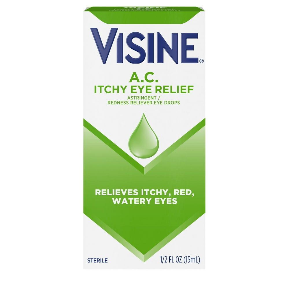 Visine A.C. Itchy Red Eye Relief Astringent Eye Drops, 0.5 fl. oz
