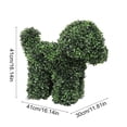 thumbnail image 3 of Poodle Puppy Topiary Trees Artificial Boxwood Topiary Trees Outdoor Indoor Realistic Faux Shrubs Plants Fake Trees for Home Offices Porch Backyard Balcony Garden Decor, 3 of 6