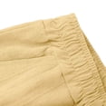 thumbnail image 6 of GUZOM Mens Joggers and Sweatpants 100% Cotton Relaxed Fit Tapered Casual Lounge Pants with Elastic Waist Drawstring Yellow,Size XL, 6 of 8