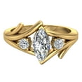 thumbnail image 4 of 0.87 CT TW Marquise Cut Bypass Engagement Ring 18K Gold (G,VS2), 4 of 5