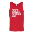 thumbnail image 2 of Wild Bobby,Father Husband Protector Hero Best Dad Husband Gift, Father's Day, Men Graphic Tank Top, Red, Large, 2 of 3