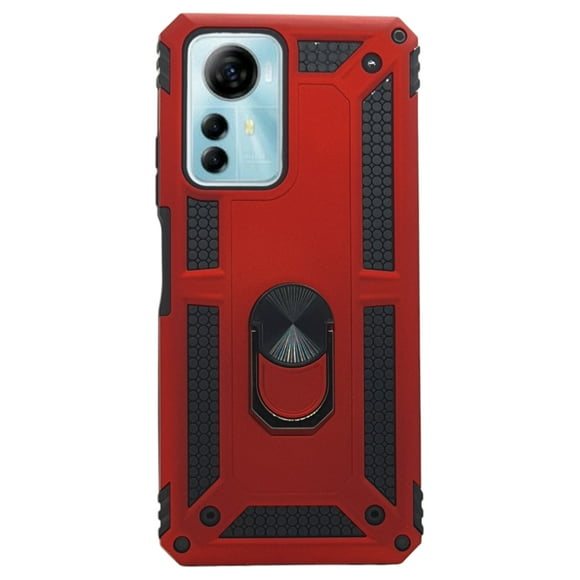 Funda Uso Rudo con Anillo Magnético Cely Vesmir Rojo