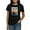 Black, variant on CafePress - A Womans Place Is In Her Union T Shirt - Women's Traditional Fit Dark T-Shirt
