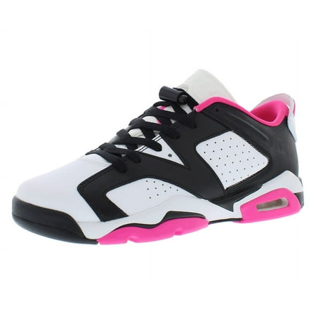 Nike Air Jordan 6 Retro Low GS Girls Shoes Size 5.5, Color: Black/Fierce Pink/White