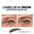 thumbnail image 5 of L'Oreal Paris Unbelieva-Brow Longwear Waterproof Tinted Brow Gel, Soft Brunette, 5 of 15