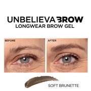 LOreal Paris Unbelieva-Brow Longwear Waterproof Tinted Brow Gel, Soft Brunette