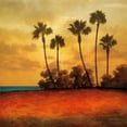 thumbnail image 2 of Williams, Gregory 12x12 Gold Ornate Wood Framed with Double Matting Museum Art Print Titled - Las Palmas I, 2 of 4