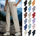 thumbnail image 7 of Jewelreauty Women's Sweatpants Quick Dry Lightweight Hiking Casual Drawstring Straight Fit Pants with Pockets (3XL, Navy), 7 of 7