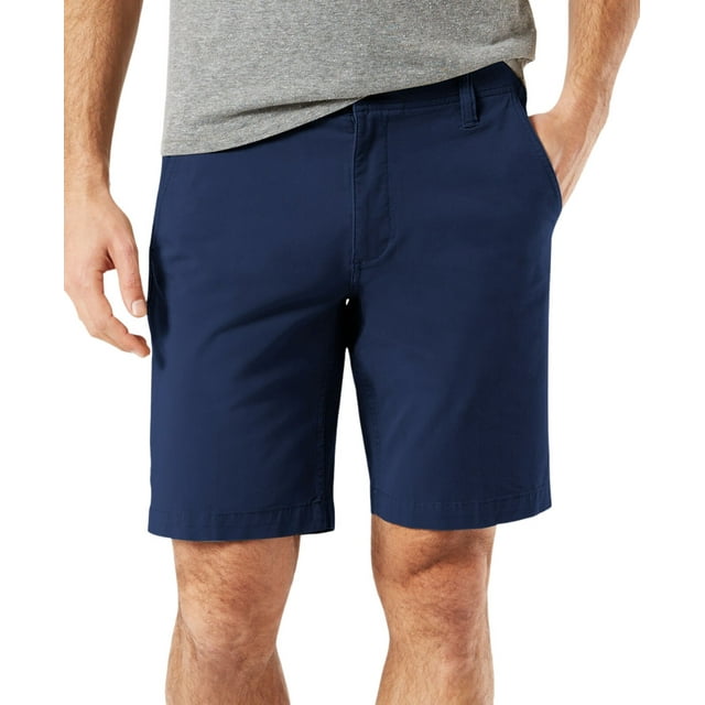 Dockers Shorts Chino Flex Stretch Coupe Droite pour Hommes 9.5 Pouces, Marine, 32