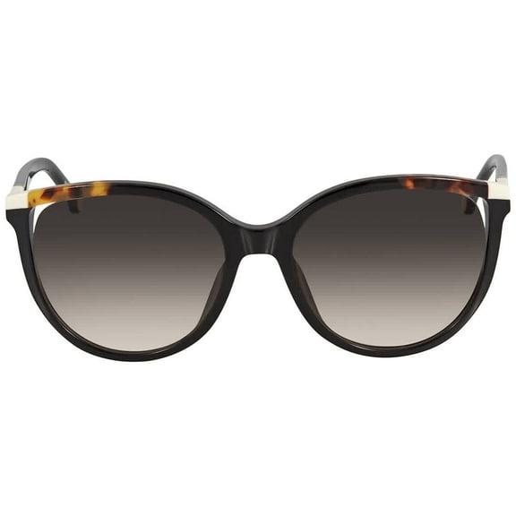 Carolina Herrera Gradient Grey Cat Eye Ladies Sunglasses SHE822 0700 55