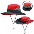 thumbnail image 1 of Chapeau de Soleil à Queue de Cheval pour Femmes Extérieur à Séchage Rapide Bonnet de Plage 50+ Protection UV Maille Pliable Chapeau de Pêche Large Réglable, 1 of 5