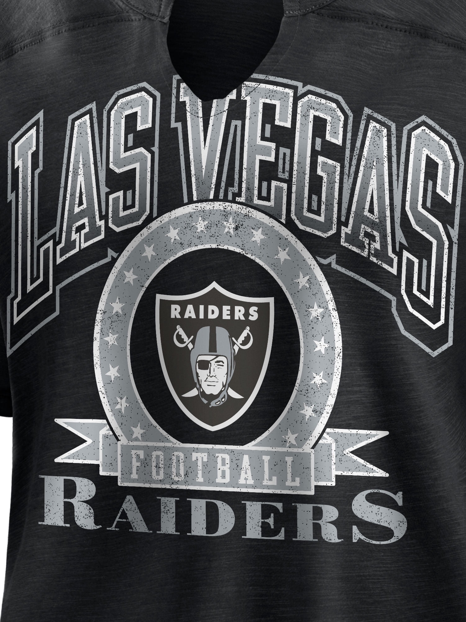 NFL Las Vegas Raiders Women's Cotton Black Short Sleeve T-Shirt