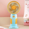 thumbnail image 4 of Needhep Powerful Handheld Fan,Fans That Blow Cold Air, Ultra Quiet Fan For Bedroom, Quiet Fanstanding Fan for Bedroom, Mini Fan for Car (Blue), 4 of 6