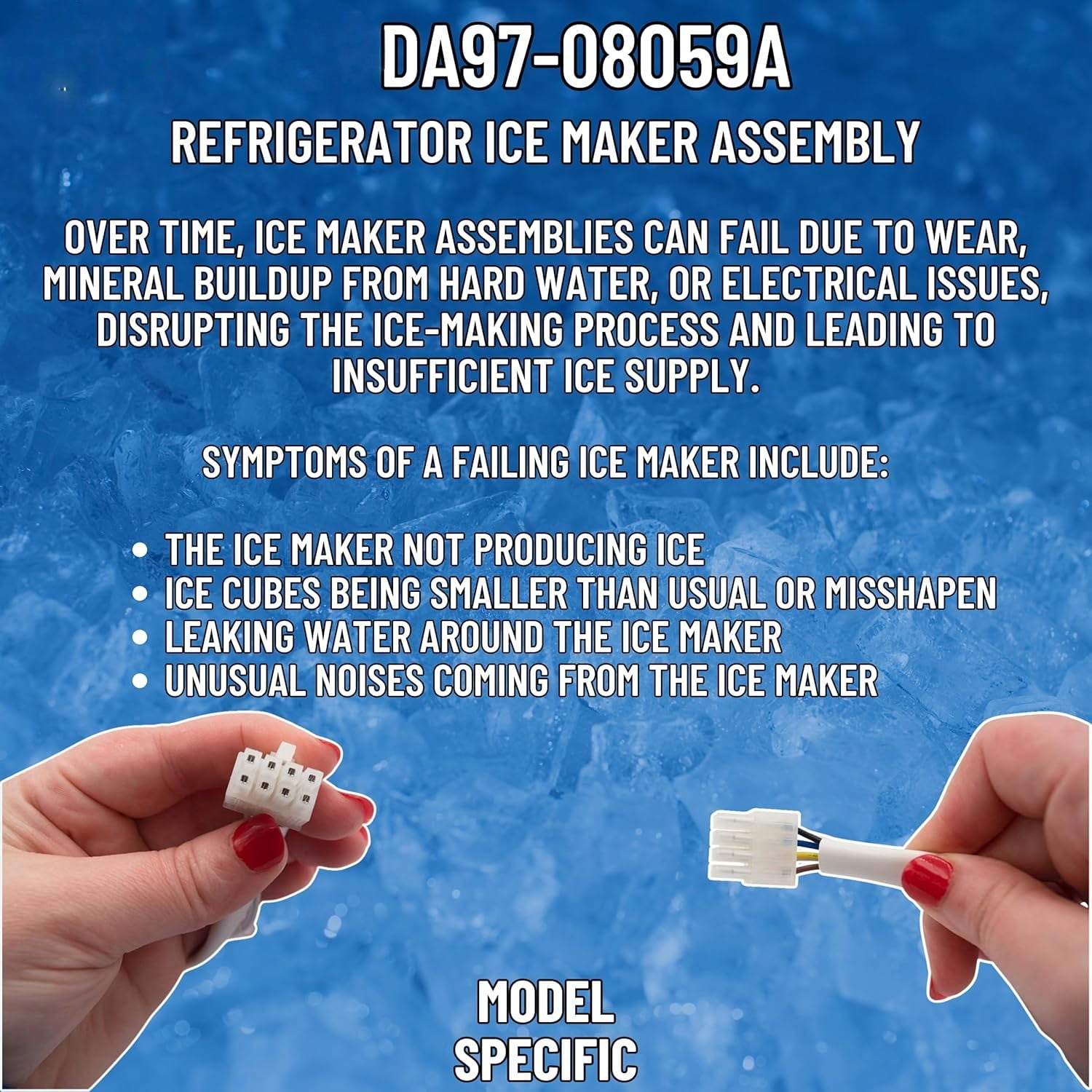 DA97-08059A, AP4567840, PS4175630 Ice Maker Compatible with Samsung Refrigerator