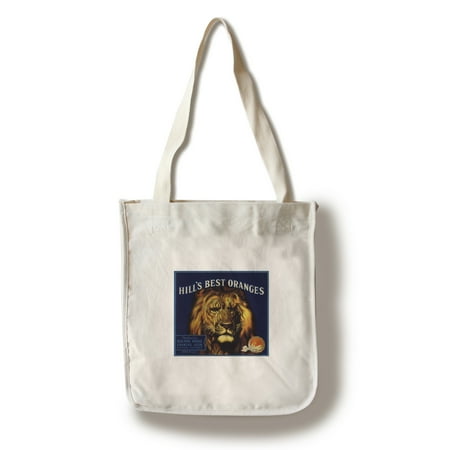 Hill's Best Brand - Redlands, California - Citrus Crate Label (100% Cotton Tote Bag - (Best Name Brand Bags)