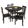 thumbnail image 1 of Costway Set de 5 Pièces avec Table à Manger Ronde et 4 Chaises Rembourrées, 1 of 10